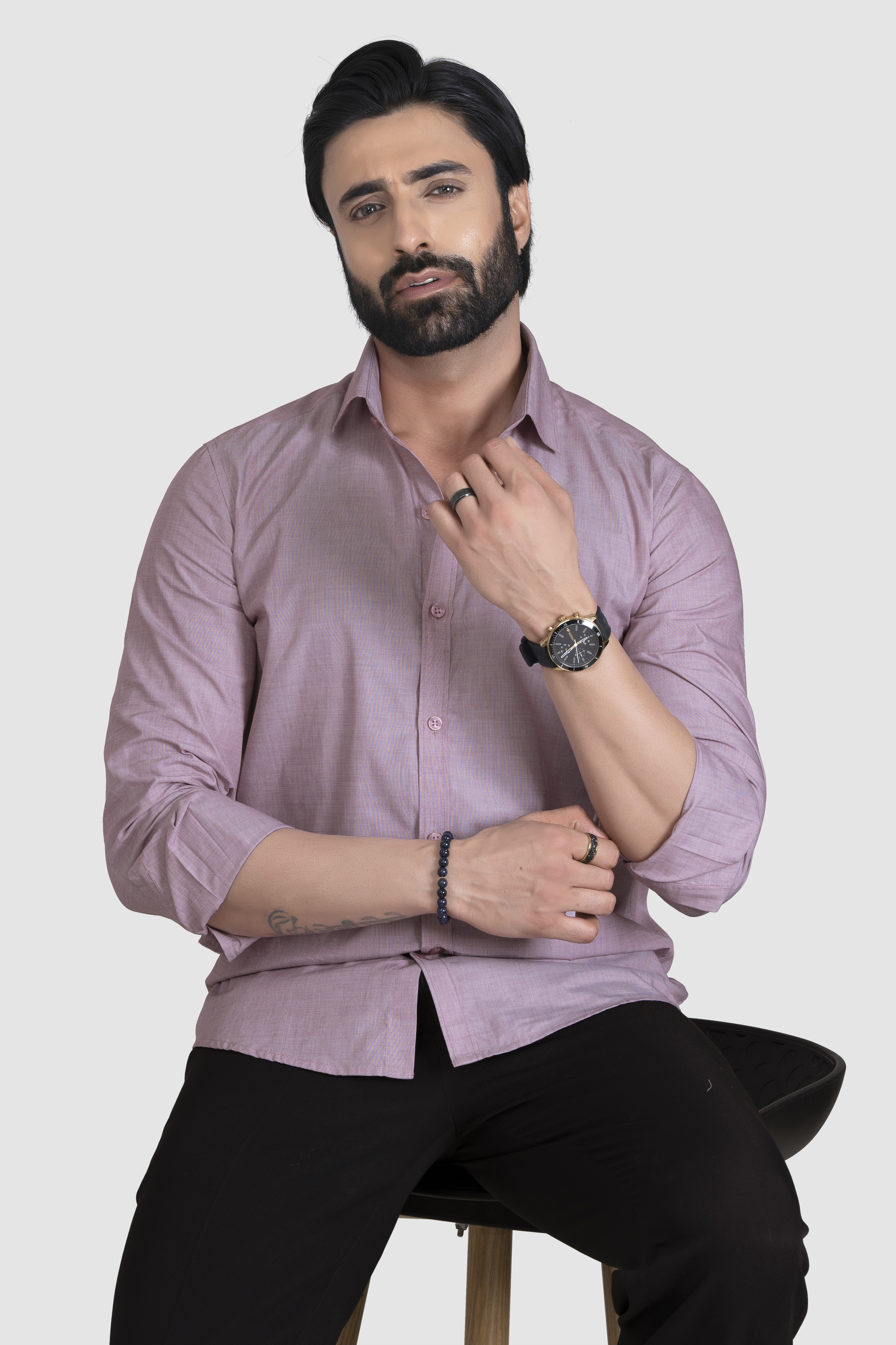 Timeless Men's Classic Pastle Pink Shirt 